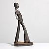 M. Kelly Figural Sculpture, Manner of Alberto Giacometti