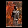 M. Kelly Relief Sculpture, Manner of Alberto Giacometti