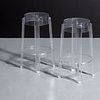 Pair of Philippe Starck CHARLES GHOST Stools