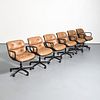 Set of 6 Charles Pollack Office Chairs