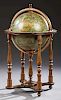 Medieval Style World Globe Bar, 20th c., the top l