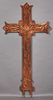 French Cast Iron Garden Cross, early 20th c., with