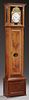 French Louis XV Style Carved Cherry Tall Case Cloc
