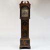 George III Japanned and Parcel-Gilt Tall Case Clock, William Meredith, Chepstow