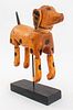 Mexican Folk Art Dog Toy on Stand
