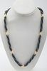 MJ Hematite, Freshwater Pearl & Gold Tone Necklace