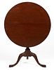 AMERICAN OR BRITISH MAHOGANY CHIPPENDALE TILT-TOP TEA TABLE