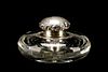 Tiffany & Co. Sterling Silver & Crystal Inkwell