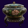 Chinese Cloisonne Lidded Bowl