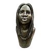Dennis Gatsi Original Hand Carved African Shona Female Stone Bust Statue