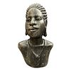 Joel Masoka Original Hand Carved African Female Stone Bust Shona Statue