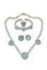 A Judith Ripka blue Tagliamonte jewelry set