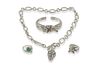 A set of John Hardy sterling silver and 14k gemstone jewelry