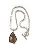 A Stephen Dweck sterling silver and smokey quartz necklace