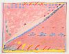 Sybil Kleinrock, Pink Dream Markings, Lithograph