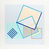 Yaacov Agam, Image Au Carre (Square Image), Acrylic on Linen mounted to Board