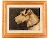 Edward Aistrop, "Portrait of a Terrier II", Oil