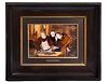 19th C. Signed, Enamel On Copper Plaque Painting By R.Restoueix