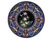Chinese Cloisonne enamel charger Plate
