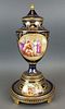 19th C. French Royal Vienna Handpainted Vase on Base