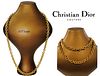 Vintage Christian Dior Gold Plated Necklace \ Choker Chain