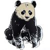 Andy Warhol "Giant Panda," FSIIB 295, Trial Proof, 1983 Silkscreen