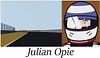 Julian Opie - Imagine you are driving (fast)/Olivier w/ Helmet