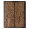 South Asian Carved Wood Panel