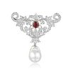 Ruby Diamond and Pearl Brooch/Pendant