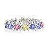 Oscar Heyman Multi Color Sapphire and Diamond Bracelet