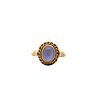 18k Gold Ring with blue Moonstone