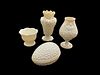 4 Ivory Pieces Belleek Porcelain