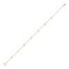 A DIAMOND BRACELET in 18ct yellow gold, set with seven slices of rough diamond, stamped 750, 19.0...