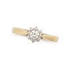 A DIAMOND SOLITAIRE RING in 22ct yellow gold, comprising a round brilliant cut diamond, stamped 2...