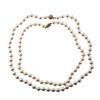 18k Gold Diamond Pearl Necklace Set