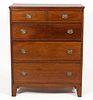 SHENANDOAH VALLEY OF VIRGINIA FEDERAL INLAID WALNUT CHEST OF DRAWERS