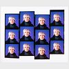 Wolfgang Wesener (b. 1960): Andy Warhol with Contact Sheet Taken at the Factory