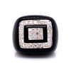 18K Onyx Diamond Ring