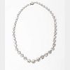 Platinum 51.40 Ct Diamond Tennis Necklace