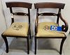BIGGS FURN. FEDERAL STYLE MAGH ARMCHAIR AND SIDE CHAIR