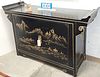 CHINESE LACQUER 2 DOOR CABINET 36 1/2"H X 56"W X 19"D