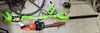 GREEN WORKS 6- MAX EXTENDABLE HEDGE TRIMMER AND ELEC BLACK AND DECKER HEDGE TRIMMER