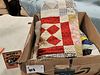 LOT 2 QUILT TOPS 5'6" X 7' AND 5'7" SQ