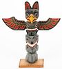 CHESLEY WILLIAMS NORTHWEST COAST NATIVE AMERICAN CARVED TOTEM POLE