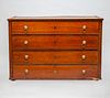 Swedish Neoclassical Gilt-Metal-Mounted Mahogany Chest of Drawers