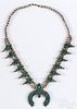 Zuni Indian squash blossom necklace