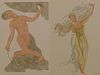 After Auguste Rodin: Two Lithographs After Rodin's Watercolors