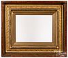 Victorian walnut and giltwood frame
