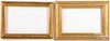 Two contemporary giltwood frames