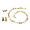 14K Necklace, Pendant and Earrings Suite